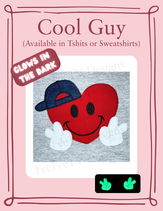 Cool Guy - Embroidered T-Shirt or Sweatshirt